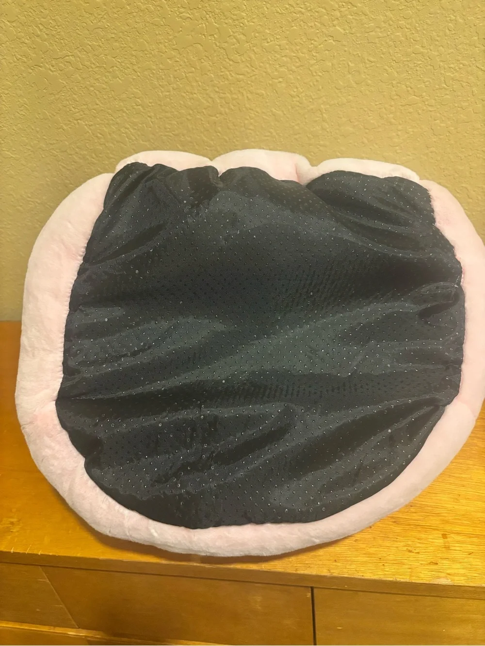 Nandog Plush Pink Pet Cave Bed